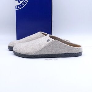 Birkenstock Men’s Gray Wool Slip-On House Slippers
